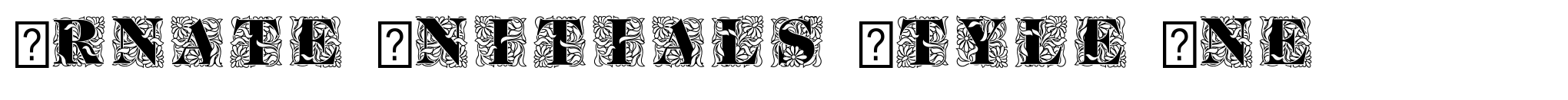 Ornate Initials Style One image